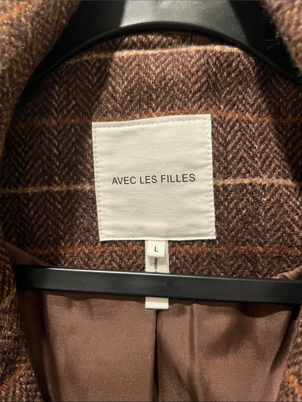 Avec Les Filles Brown Mixed-Media Trench Coat NWT - Picture 7 of 16